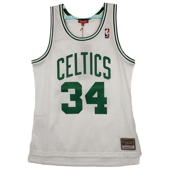 Paul Pierce Boston Celtics Mitchell & Ness NBA Large Womens Jersey White #34 NWT - Picture 1 of 9